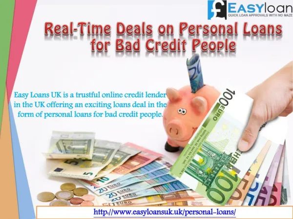 Get Personal Loans for Bad Credit at Best Possible Low Rates