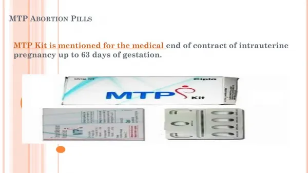 Buy MTP Kit Online | Mifepristone | Misoprostol