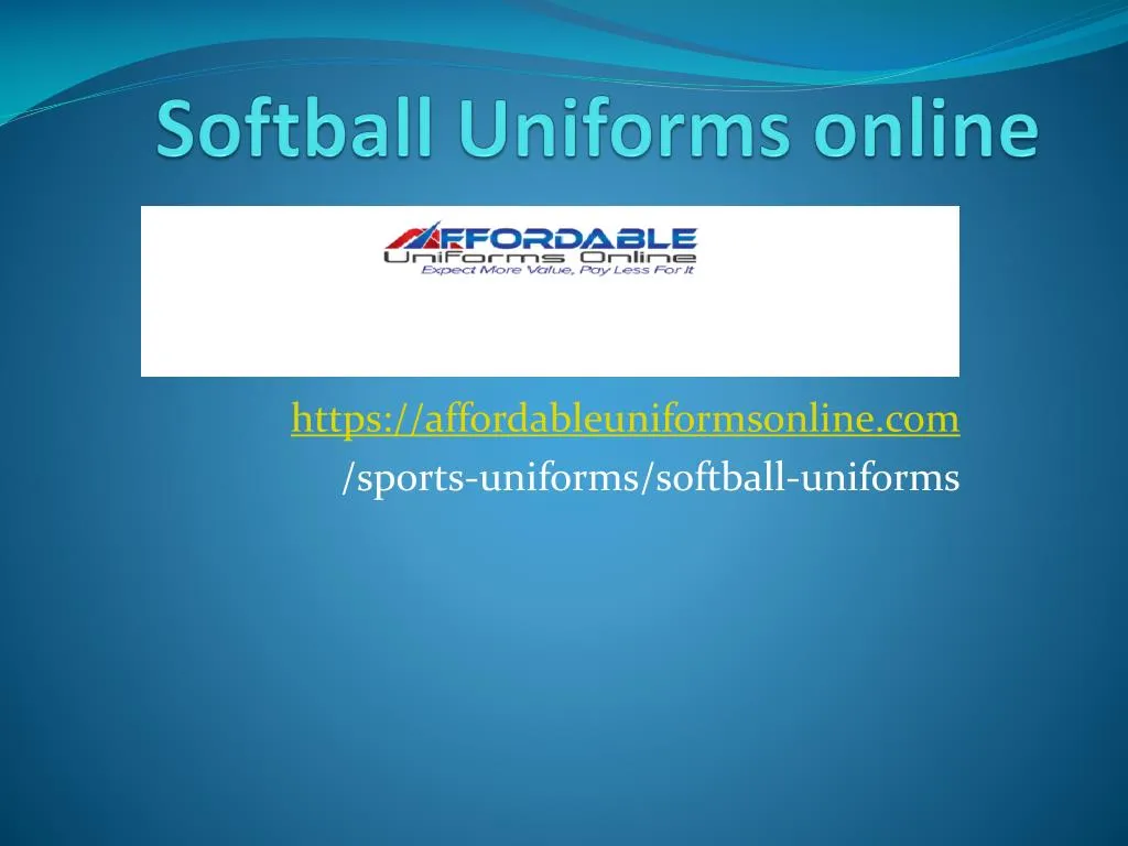 softball uniforms online