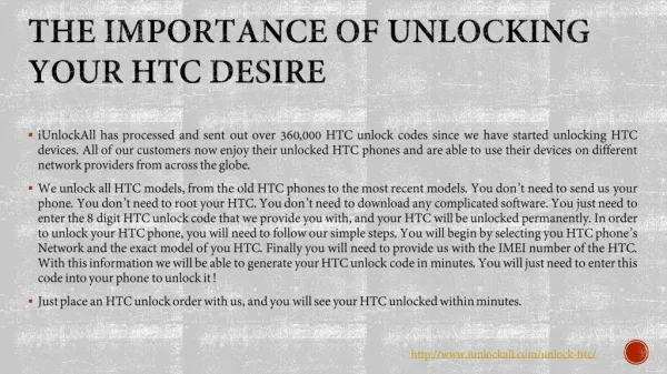 The Importance of Unlocking Your HTC Desire