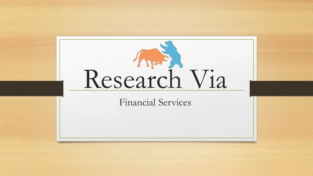 research via financial services