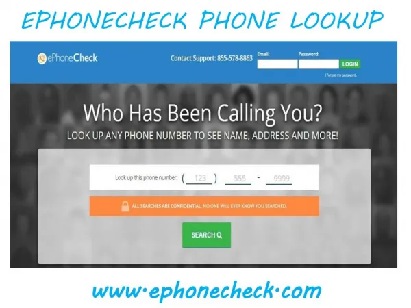 Ephonecheck.com Phone Lookup