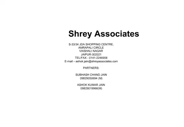 Shrey Associates S-33