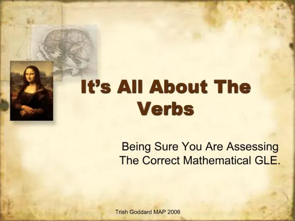 It s All About The Verbs