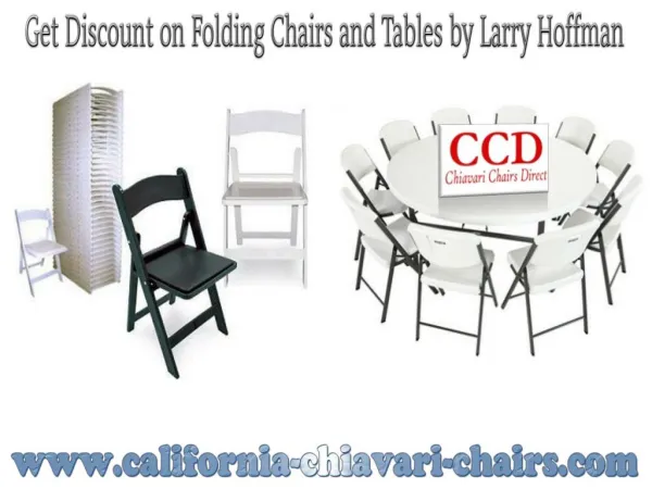Get Discount on Folding Chairs and Tables by Larry Hoffman