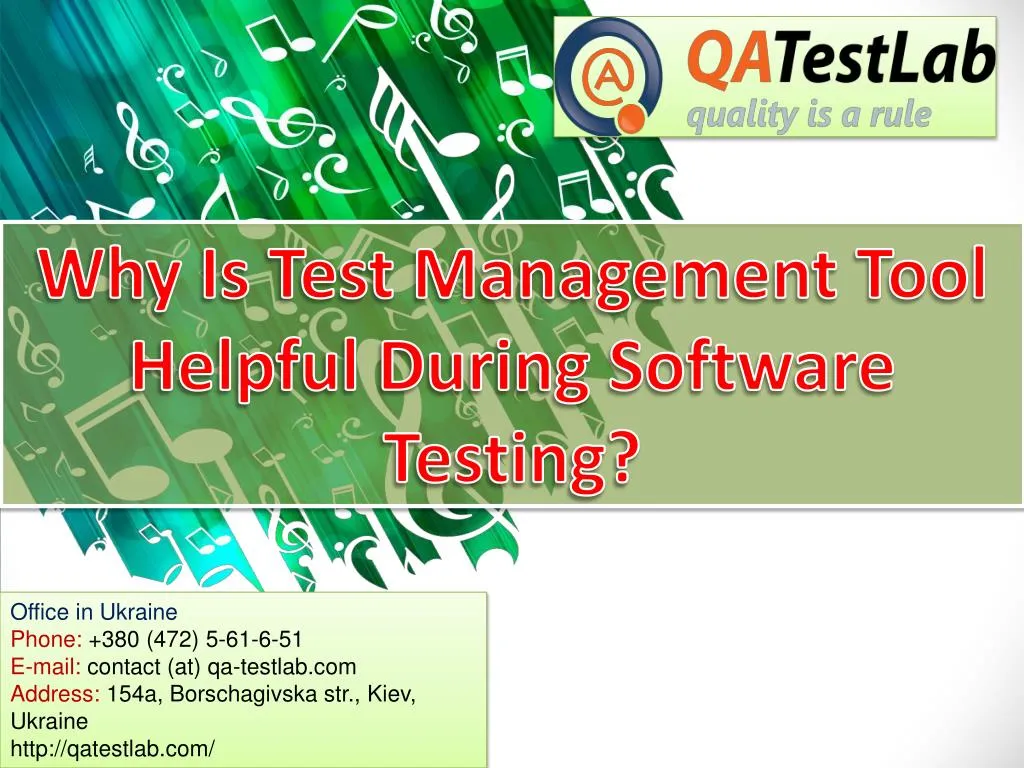 why is test management tool helpful during software testing