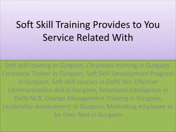Corporate Trainer In Gurgaon