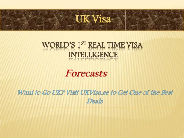 Want to Go UK? Visit UKVisa.ae to Get One of the Best Deals