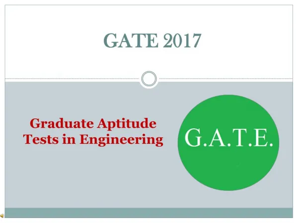 Online GATE Exam Test Series
