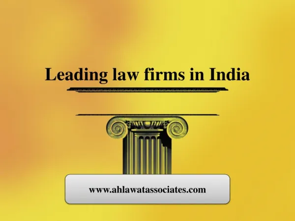 Leading law firms in India
