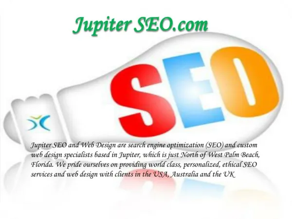 Best SEO services company in South Florida