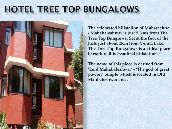 Hotel TreeTop Bangalows in Mahabaleshwar