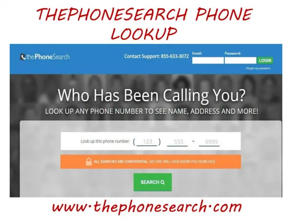 Thephonesearch.com Phone Lookup