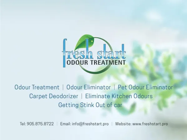 Fresh Start Odour Treatment
