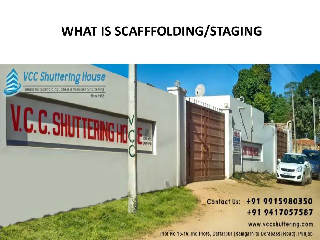 what is scafffolding staging