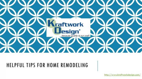 Helpful TiPS FOR Home Remodeling 