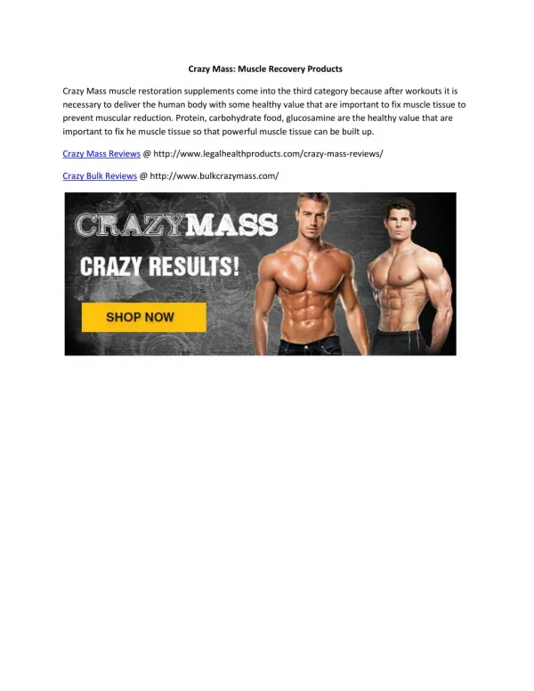 http://www.legalhealthproducts.com/crazy-mass-reviews/