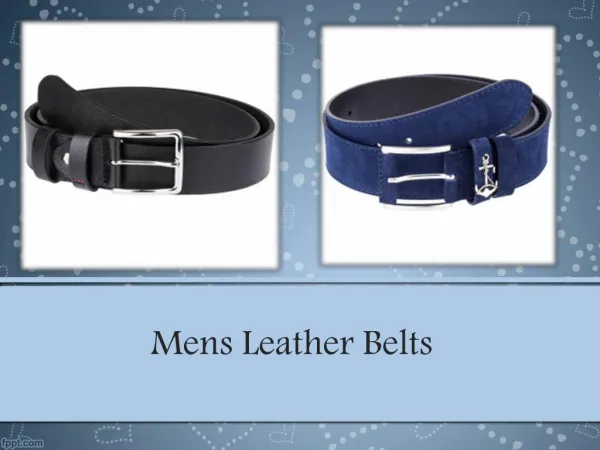 pure leather belts