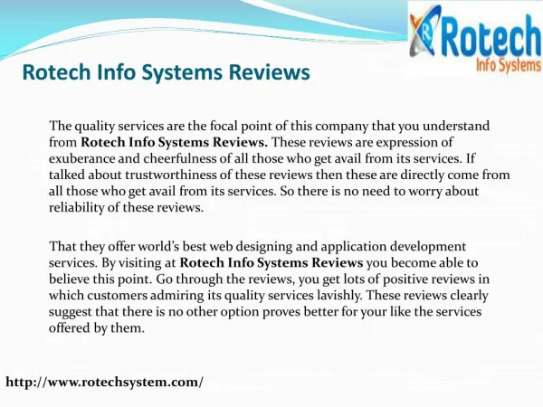 Rotech Info Systems Reviews