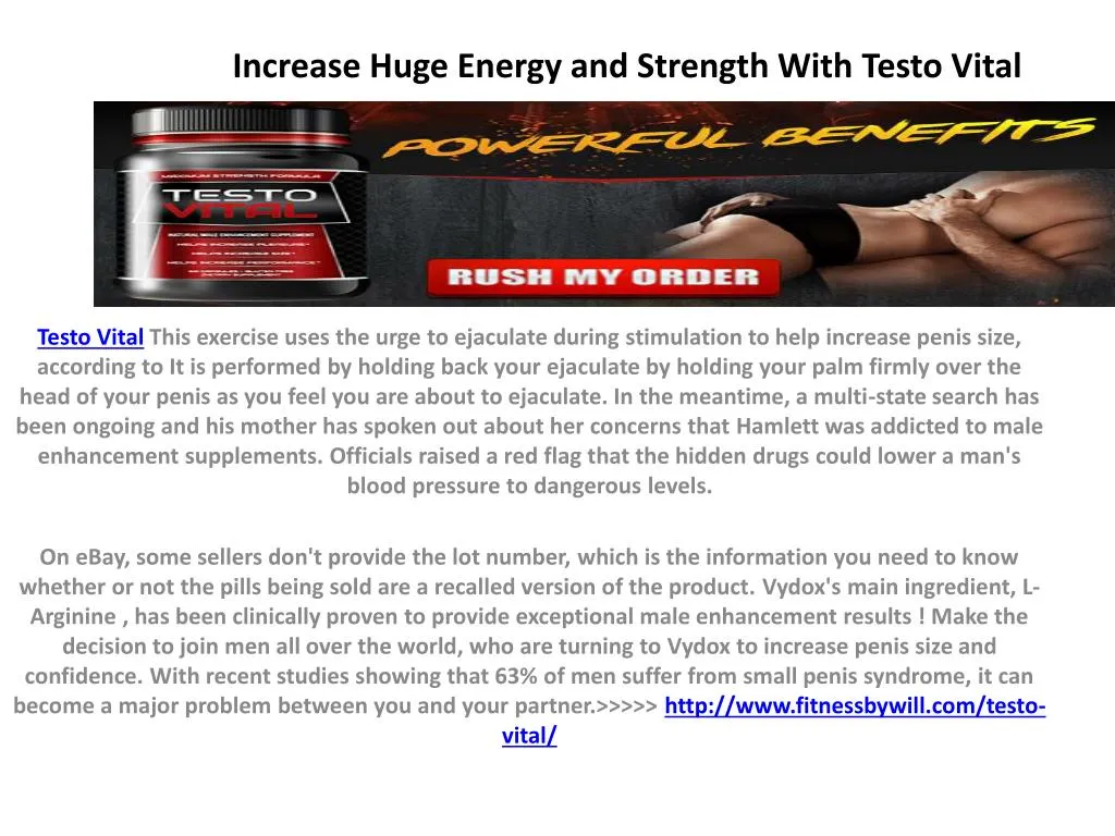 increase huge energy and strength with testo vital