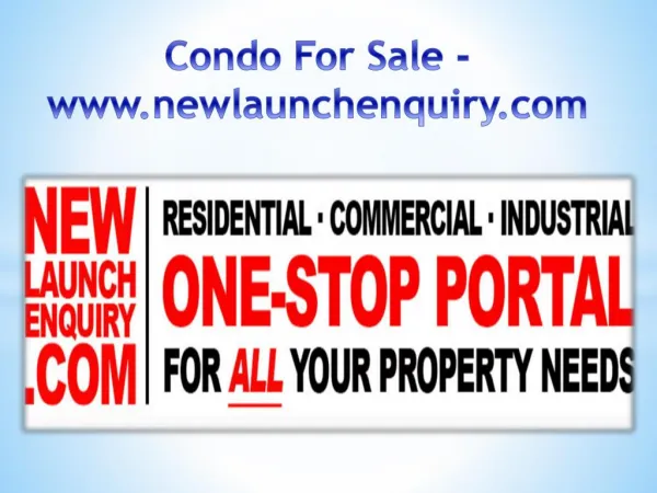 Condo For Sale - www.newlaunchenquiry.com