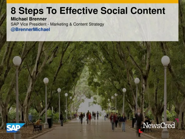 8 Steps To Effective Content For Social Media - Newscred Webinar