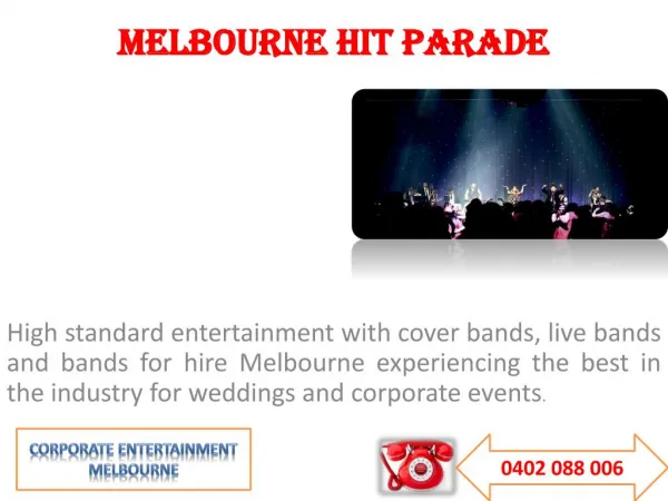 bands for hire melbourne