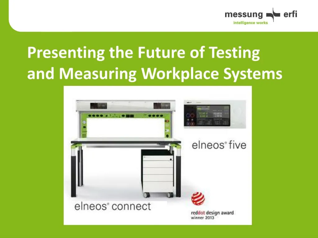 presenting the future of testing and measuring workplace systems