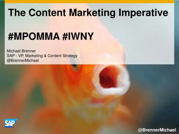 The Content Marketing Imperative - Internet Week #IWNY and OMMA Native #MPOMMA