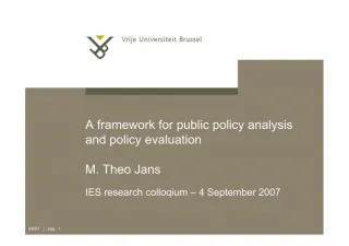 A Framework Public Policy Analysis - slide 1