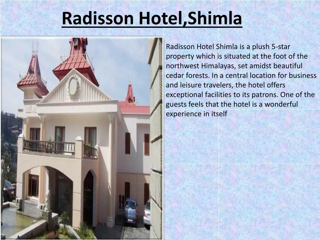 radisson hotel shimla