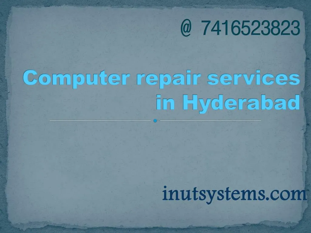 @ 7416523823 computer repair services in hyderabad