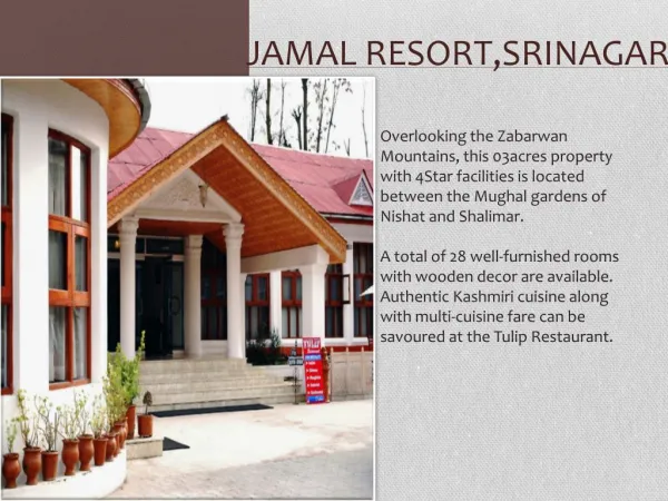 Book Jamal Resort Srinagar online