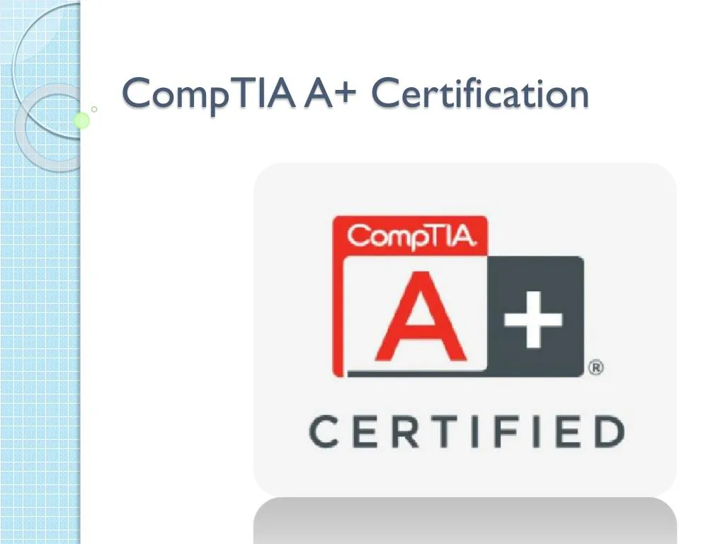 comptia a certification