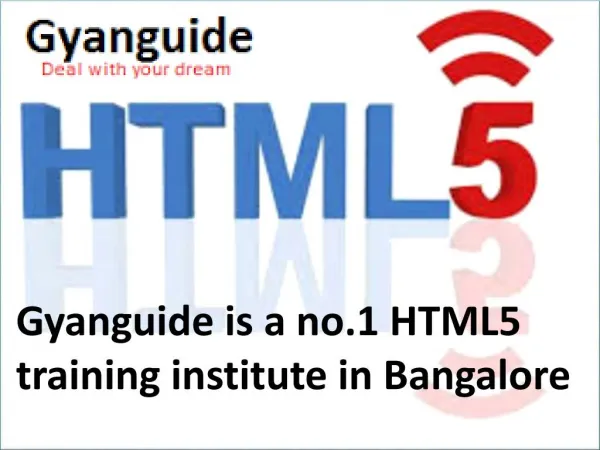 Best Html5 training Centres in Bangalore