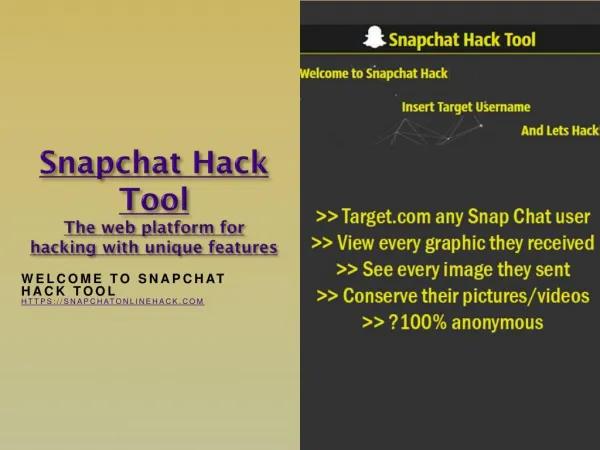 Snapchat Hack Tool