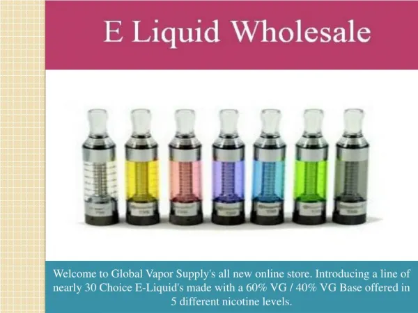 Best E Liquid Wholesale Shop New York