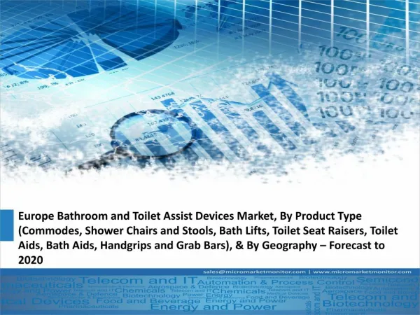 Europe Bathroom and Toilet Assist Devices Market, By Product Type & By Geography – Forecast to 2020