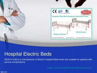 Hospital Electric Beds | DESCO