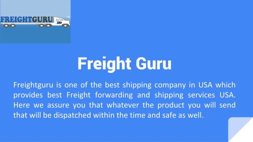 freight guru