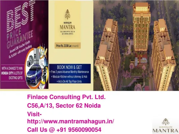 Mahagun Mantra II Greater Noida West Call@ 9560090054