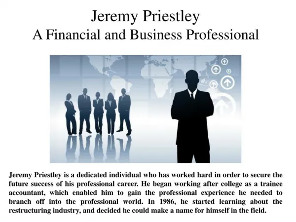Jeremy Priestley - A Financial and Business Professional