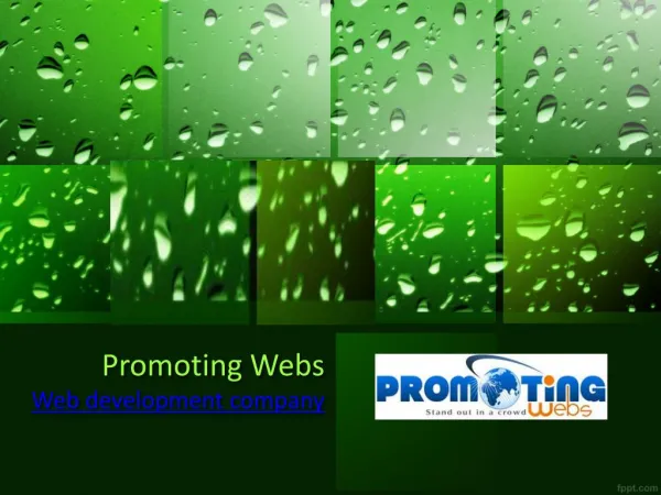Web development company Promoting Webs