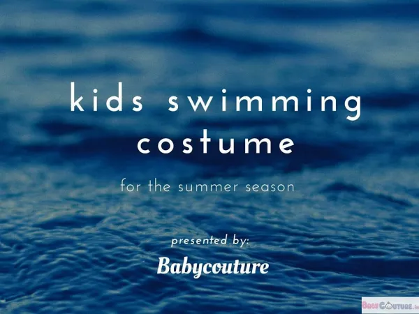 Kids swimming costume