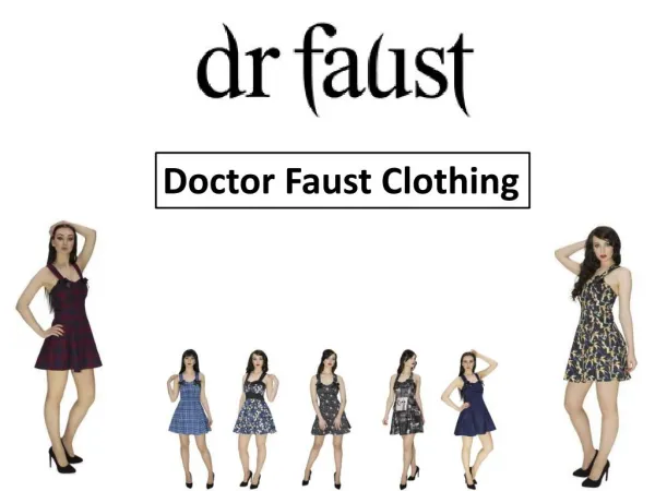 Doctor Faust Clothing : Short Dress, Mini Dress, Designer Dr
