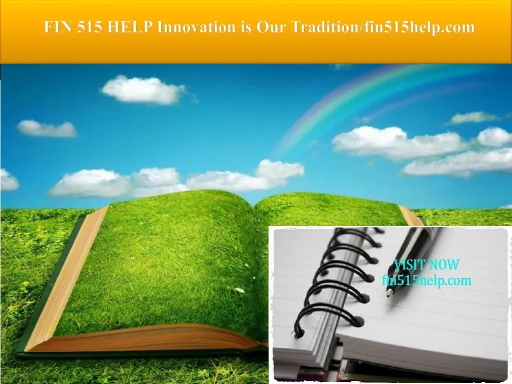 fin 515 help innovation is our tradition fin515help com