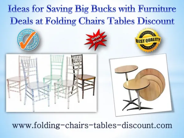 Ideas for Saving Big Bucks with Furniture Deals at Folding Chairs Tables Discount