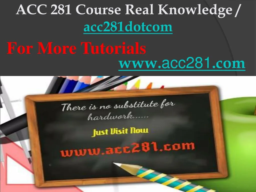 acc 281 course real knowledge acc281dotcom