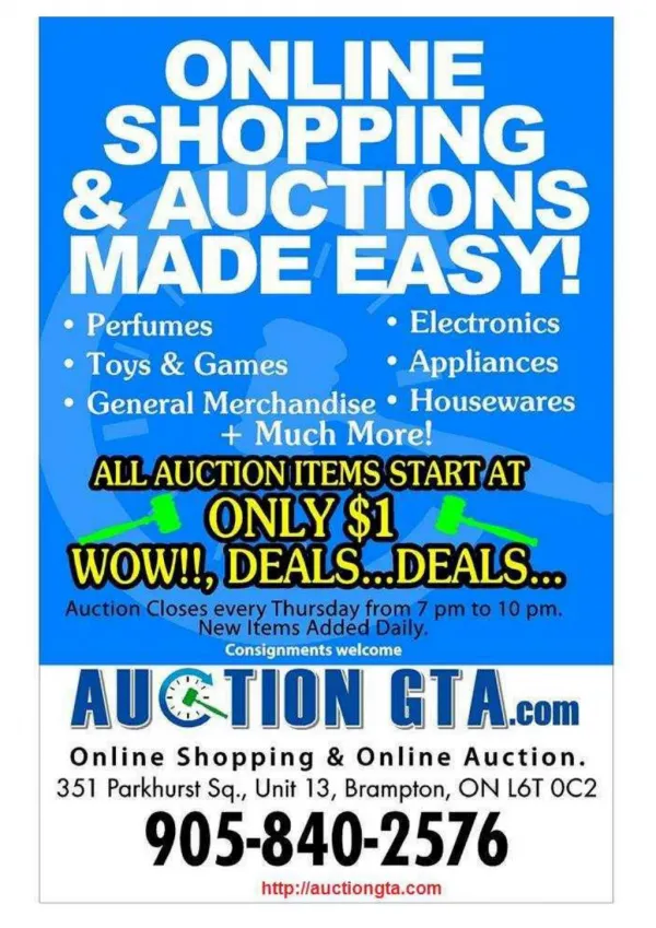 Auction gta live online auction in toronto and greater toronto area