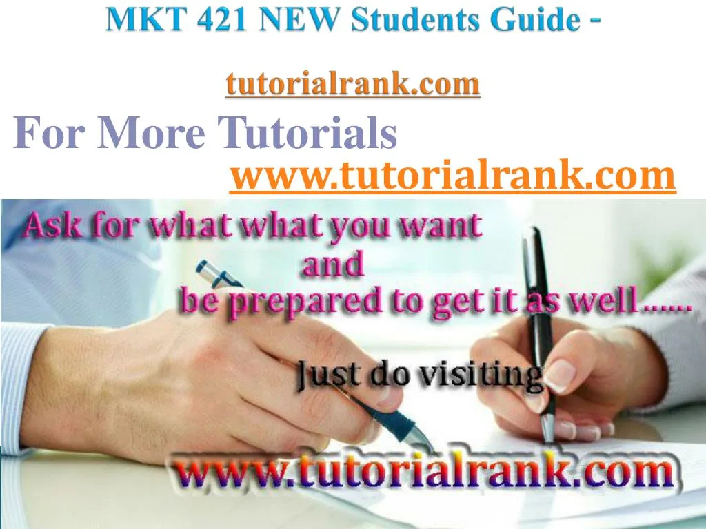 mkt 421 new students guide tutorialrank com